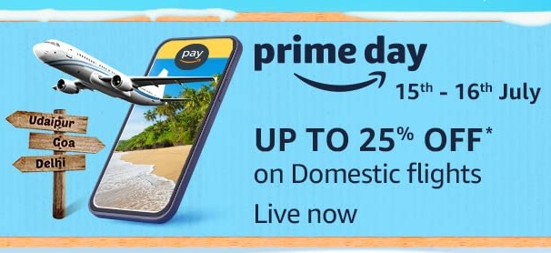 India Desire : Amazon Flight Booking Offers: Upto 25% Off On Flight Ticket Booking [Prime Members Only]